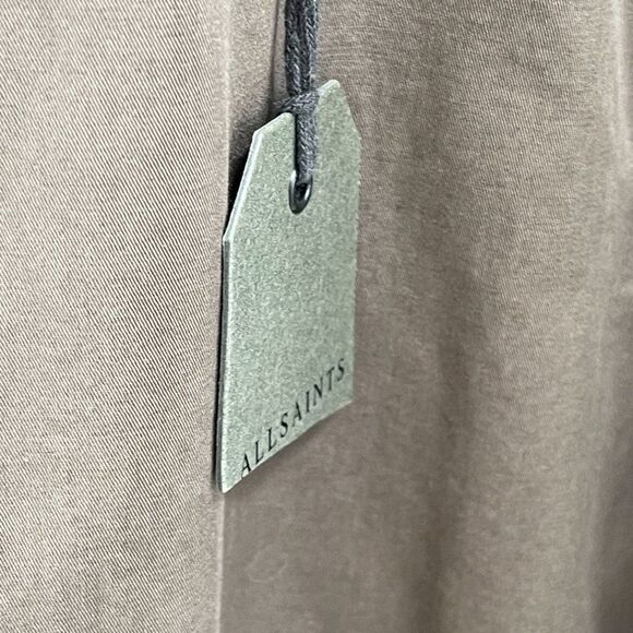 AllSaints All Saints Marlo Mac Trench Coat Belted Long Jacket Button Solid - Picture 9 of 11